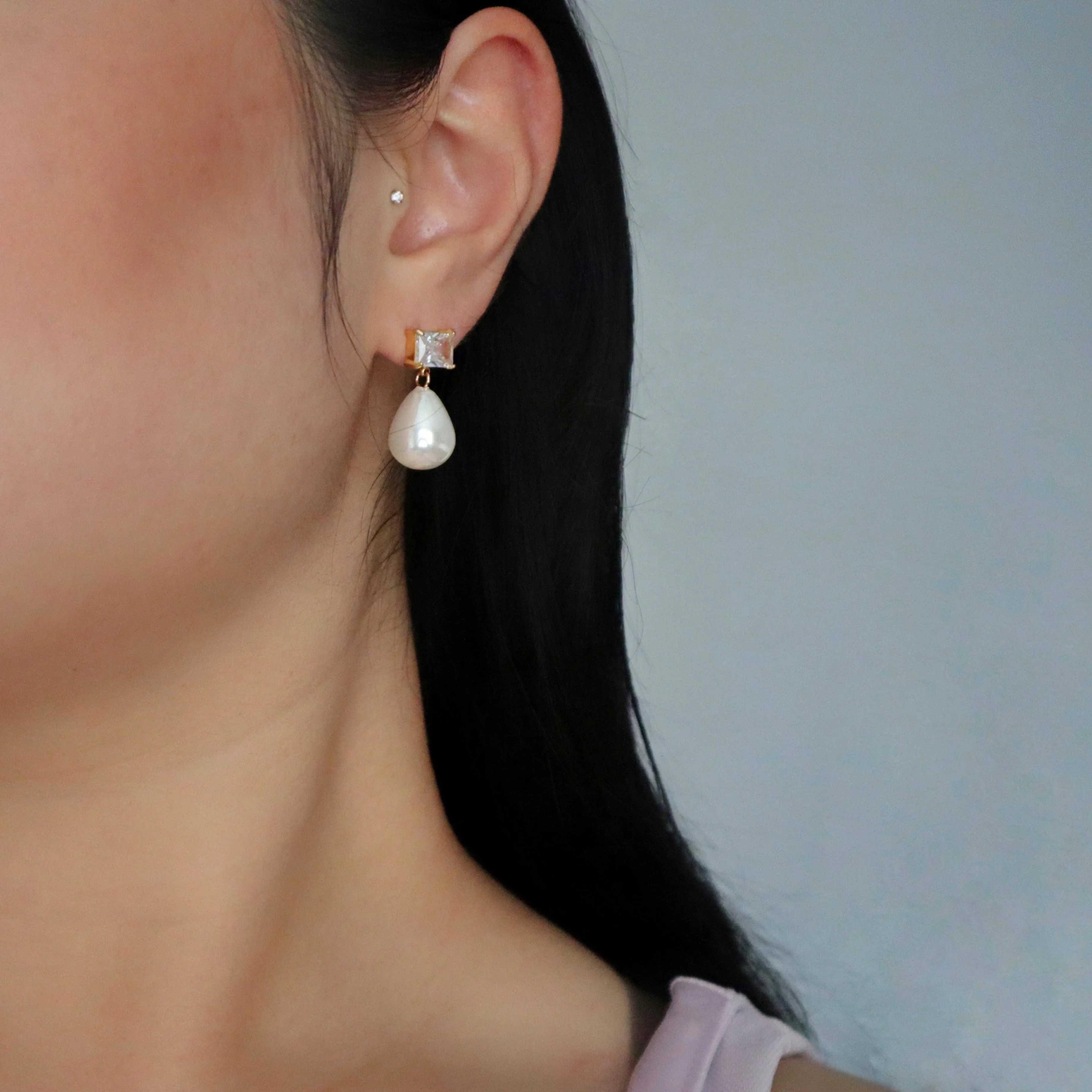 June Earrings | Elegant Pearl Earrings