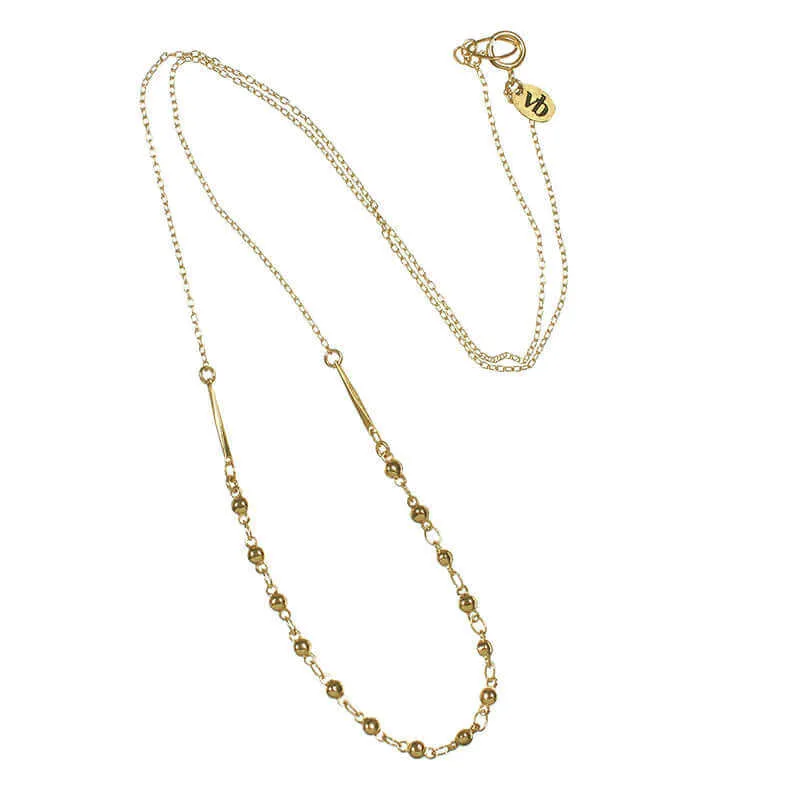 KARIN BEADED CHAIN NECKLACE
