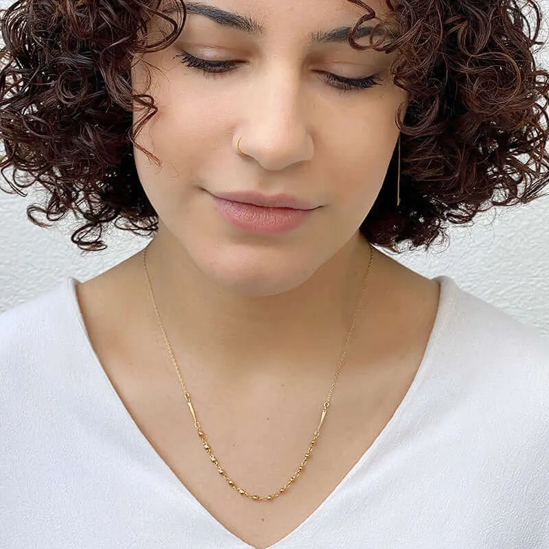 KARIN BEADED CHAIN NECKLACE
