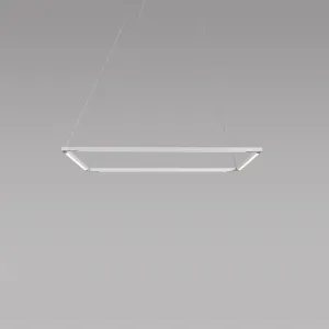 Koncept Inc Z-Bar Pendant Medium Square, Soft Warm, Matte White, 26" x 26" ZBP-24-S-SW-MWT-CNP