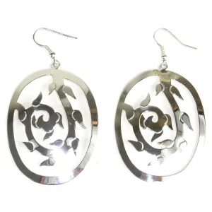 Large Silverplated Vine Earrings Artisana