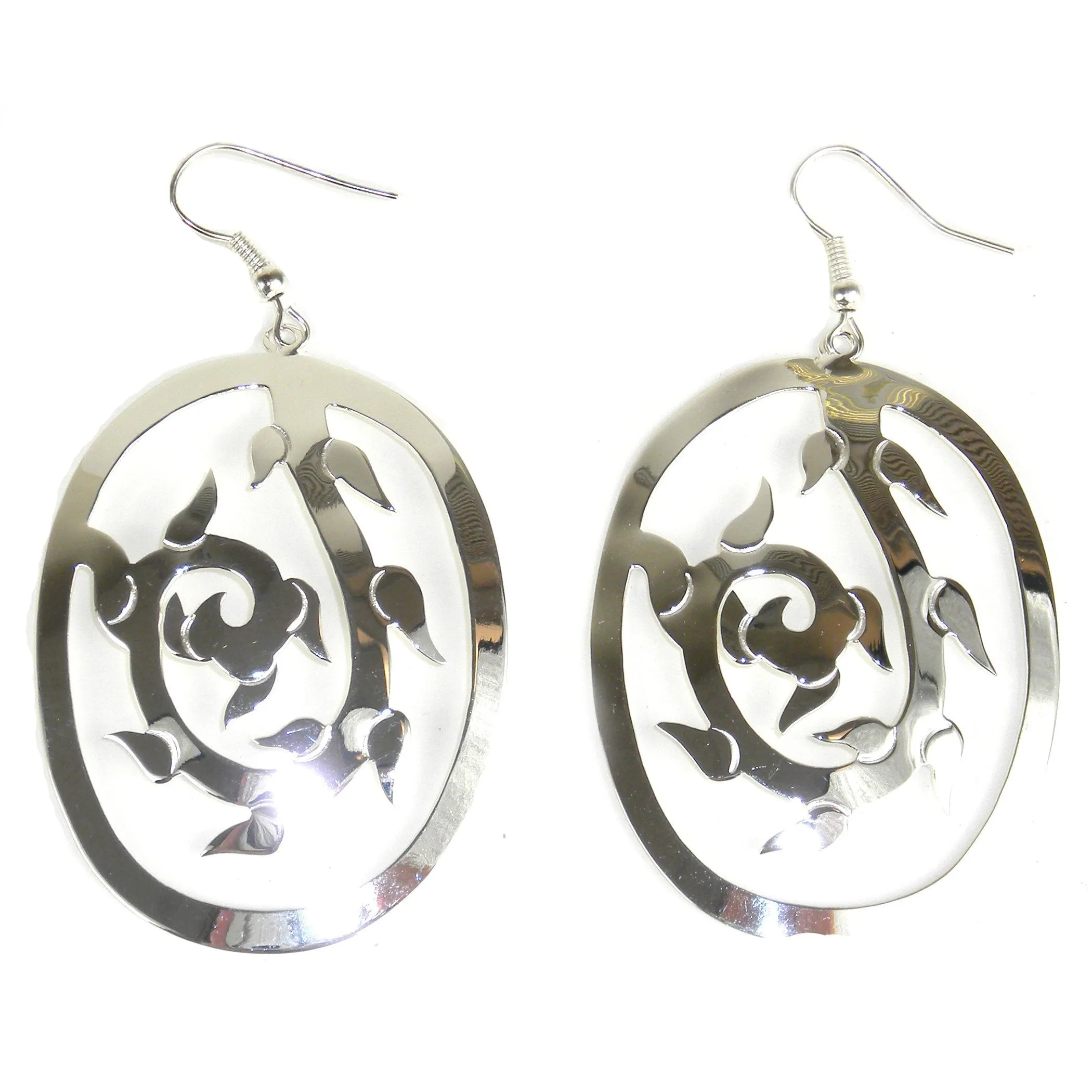 Large Silverplated Vine Earrings Artisana