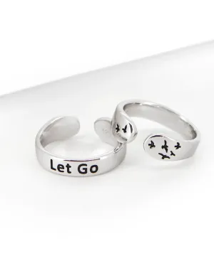 Let Go Sterling Silver Mantra Ring