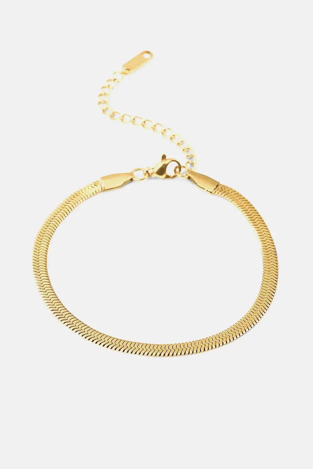 LOVCIA Herringbone Chain Stainless Steel Bracelet