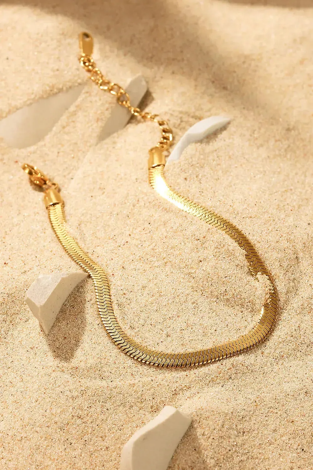LOVCIA Herringbone Chain Stainless Steel Bracelet