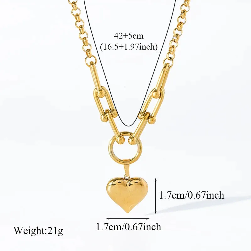 Luxurious Classic 18K Gold Plated Necklace