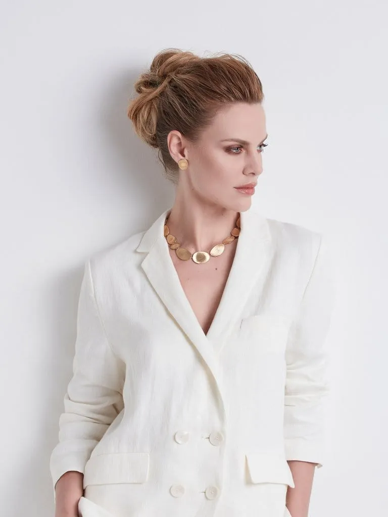 Marco Bicego 18K Yellow Gold Lunaria Collar Necklace