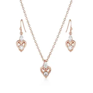 Montana Silversmiths Elegant Embrace Crystal Jewelry Set