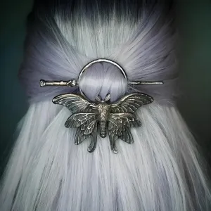 Nordic Gothic Metal Hair Stick  A Statement Headdress for Bold Elegance