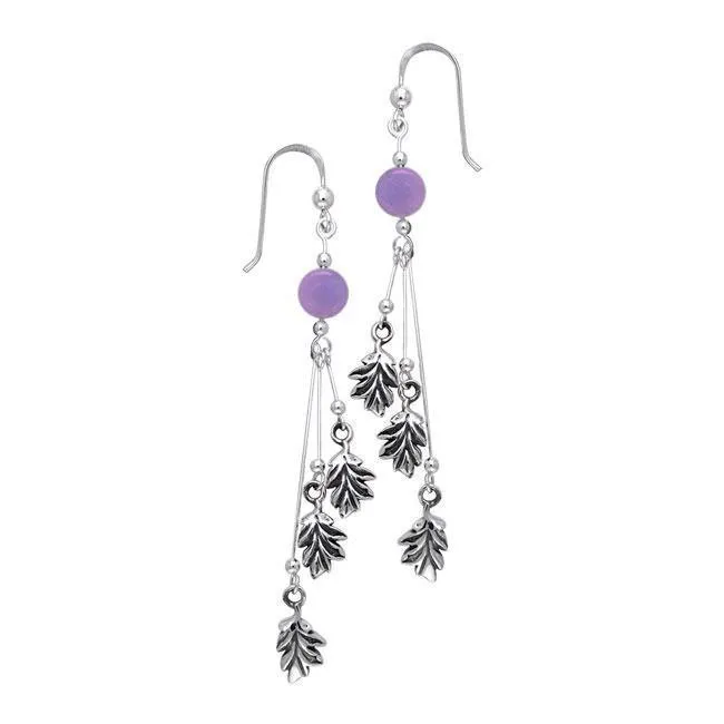 Oak Leaf Silver Earrings TER134