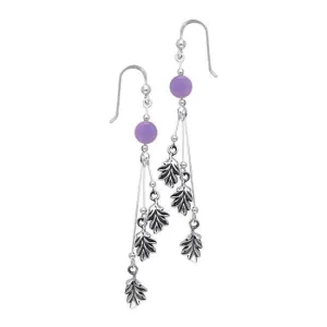 Oak Leaf Silver Earrings TER134