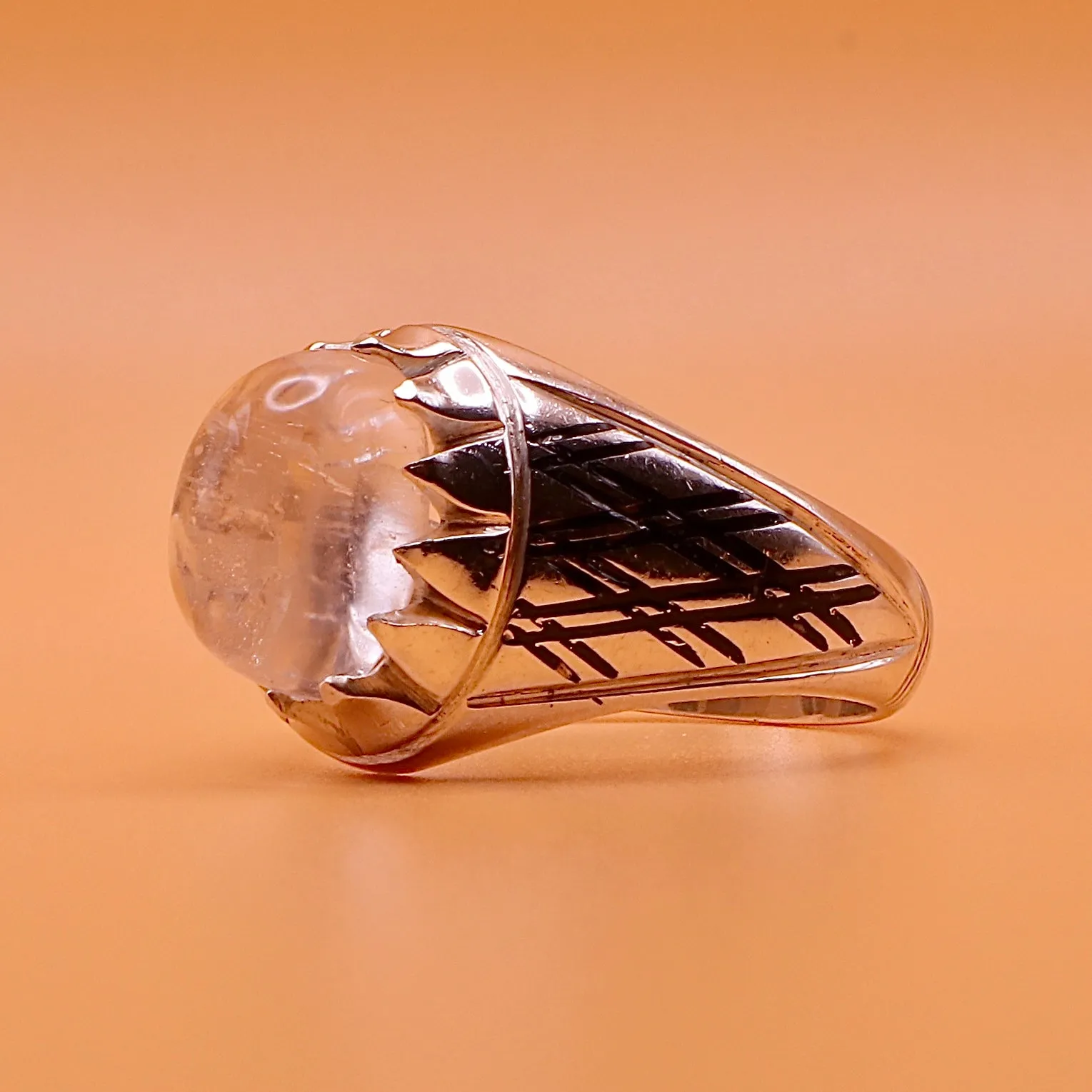 Oval Dur Al Najaf Stone Ring | خاتم در النجف الاصلي | US Size 9.75