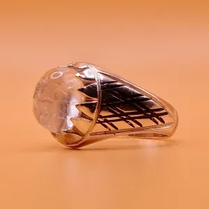 Oval Dur Al Najaf Stone Ring | خاتم در النجف الاصلي | US Size 9.75
