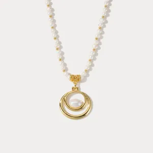 Oval Pearl Necklace