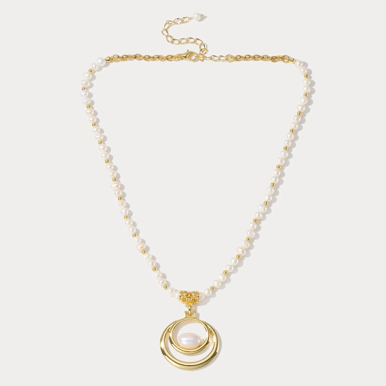 Oval Pearl Necklace