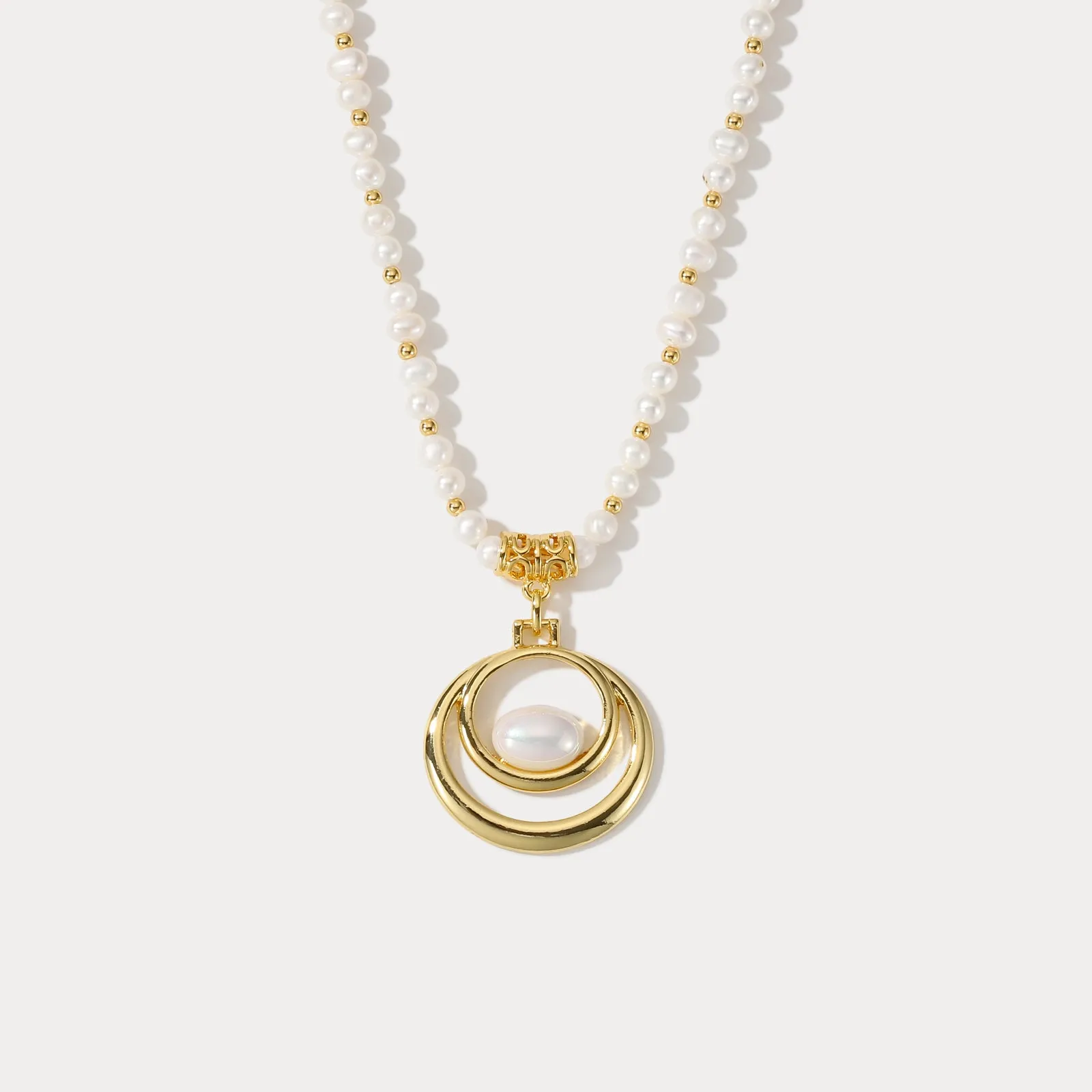 Oval Pearl Necklace