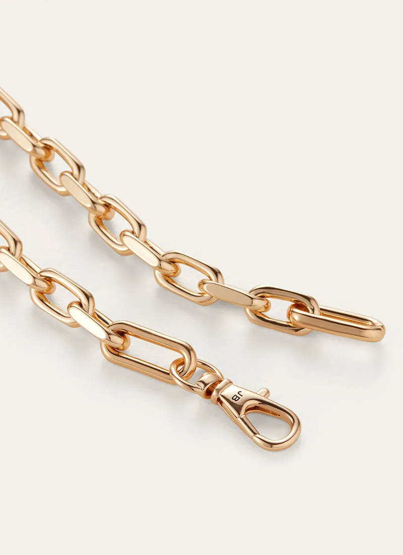 Padlock Heart Pendant Necklace Gold