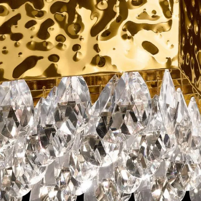 Patrizia Volpato Magma coloured crystal & chrome table lamp