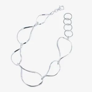 Pear Drop Sterling Silver Bracelet