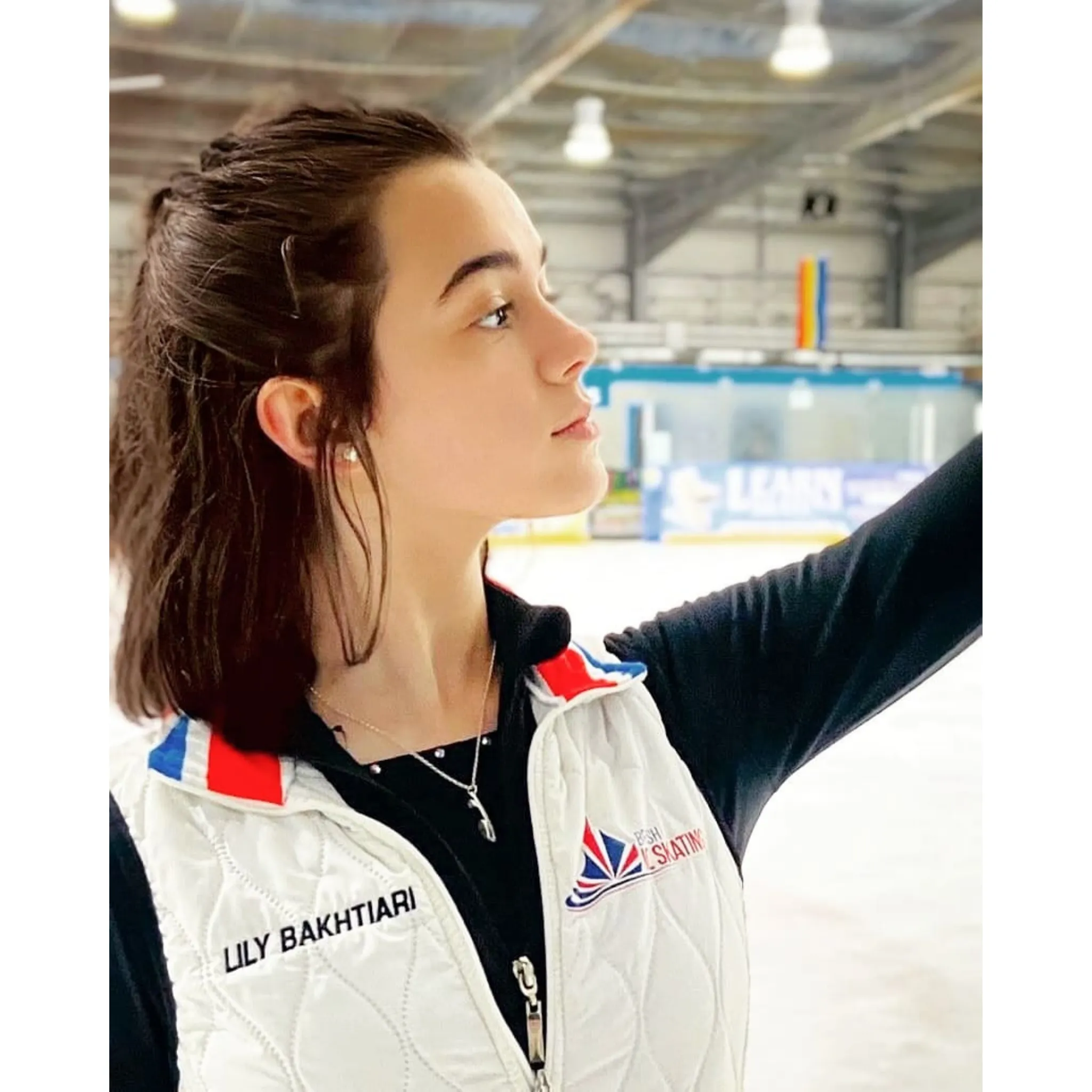 Personalised Silver Ice Skating Necklaces
