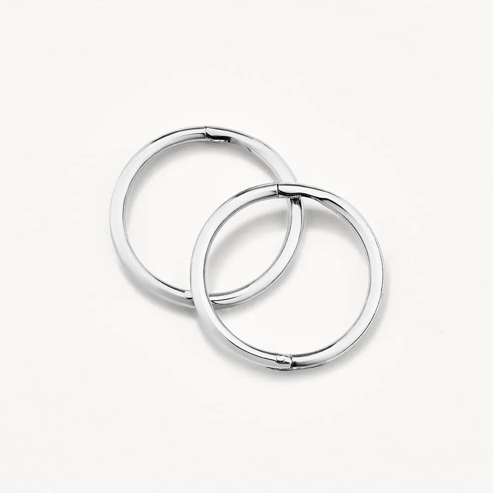 Polished Sleeper Earrings in Silver