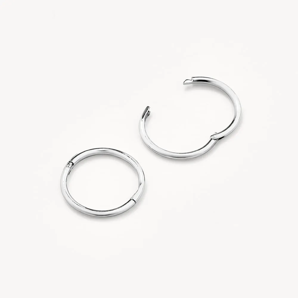Polished Sleeper Earrings in Silver