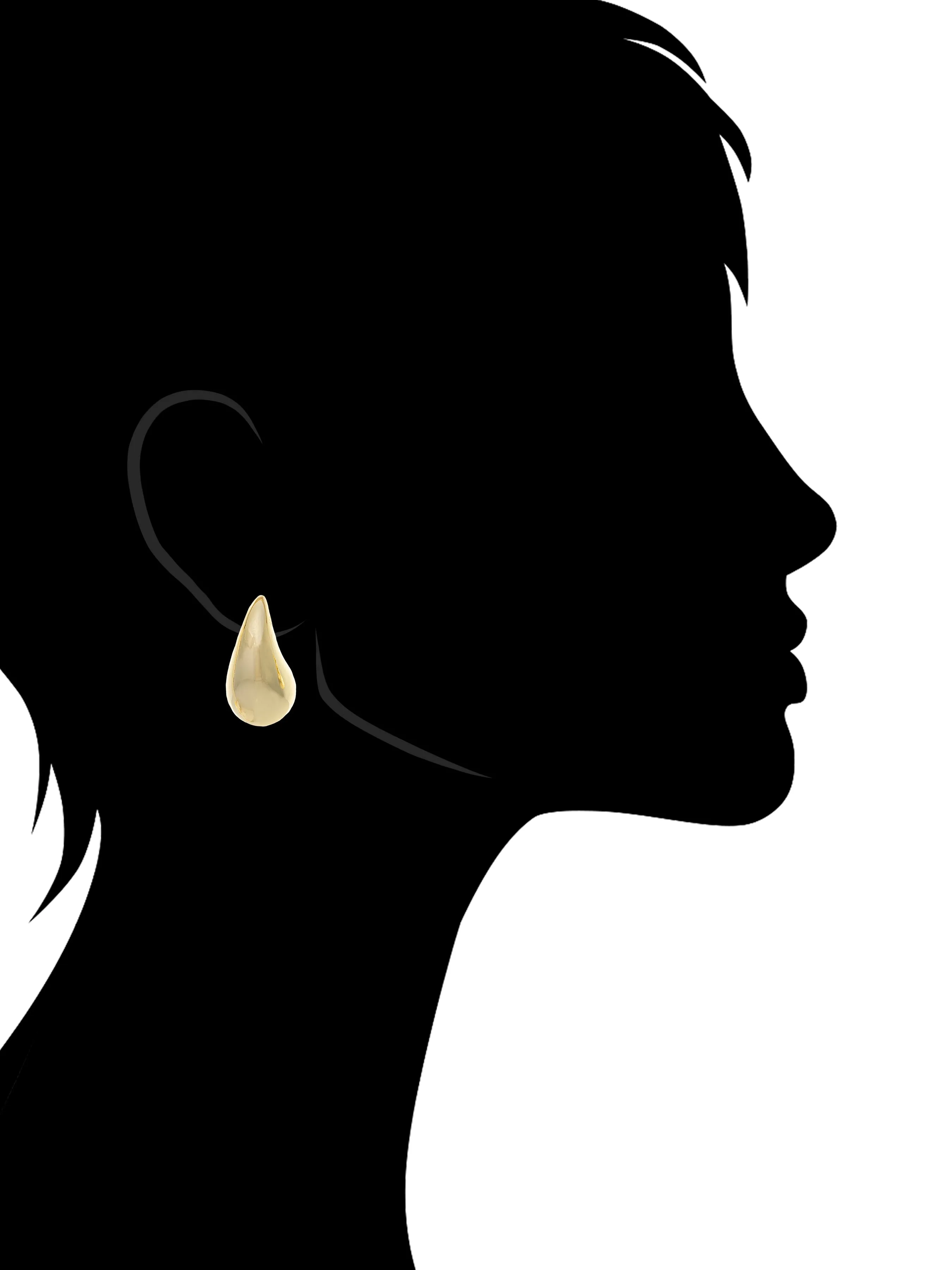 Polished Teardrop Earrings