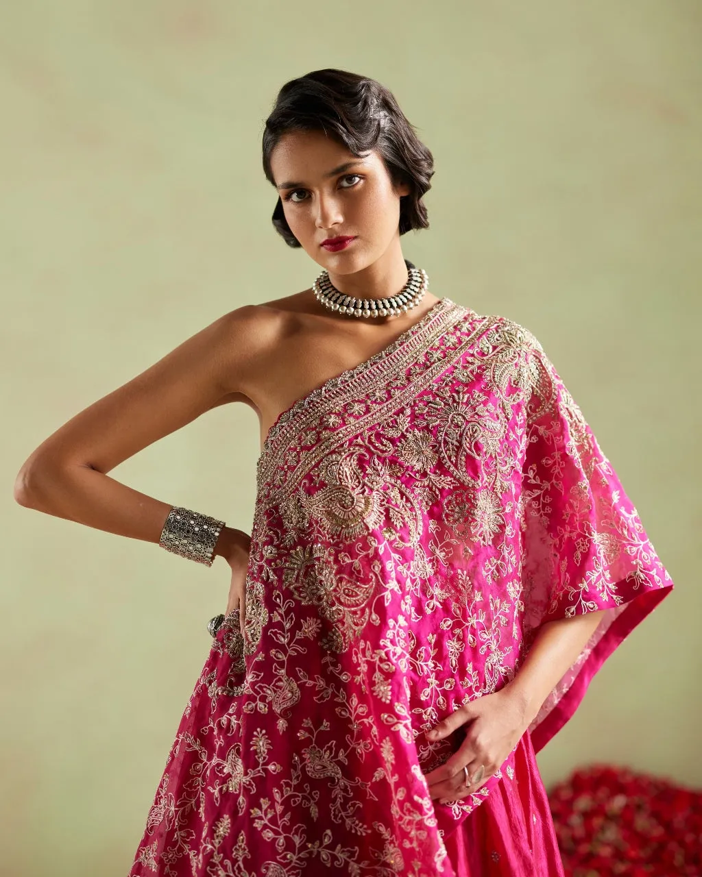 Preetha Kaftan Lehenga Set