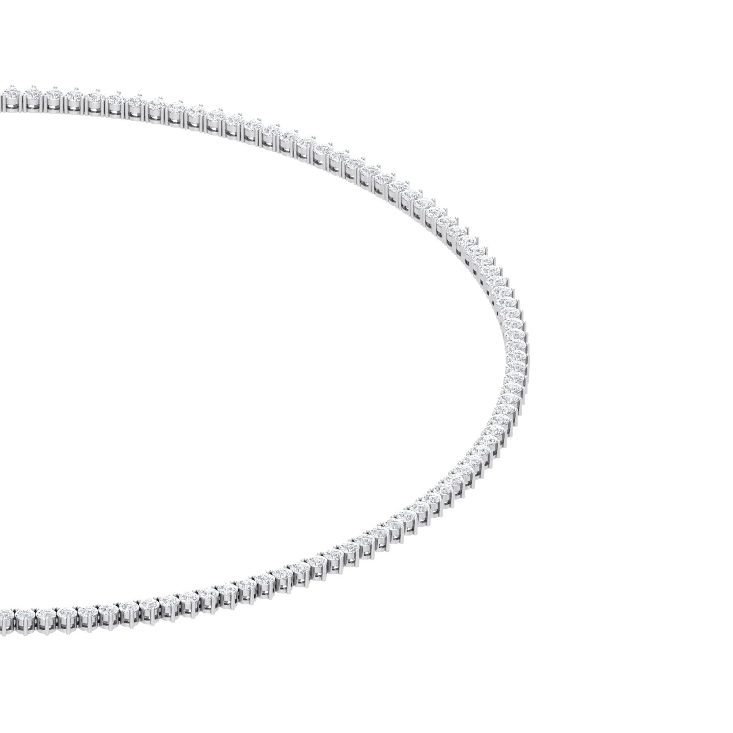 Prong Riviera Lab Grown Diamonds Necklace