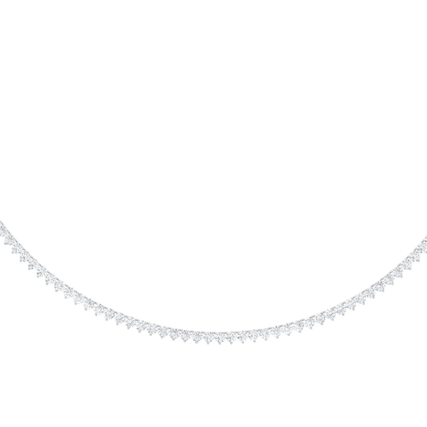 Prong Riviera Lab Grown Diamonds Necklace