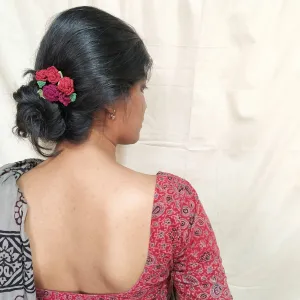 Rose Crochet Hairpins (Set of 4)