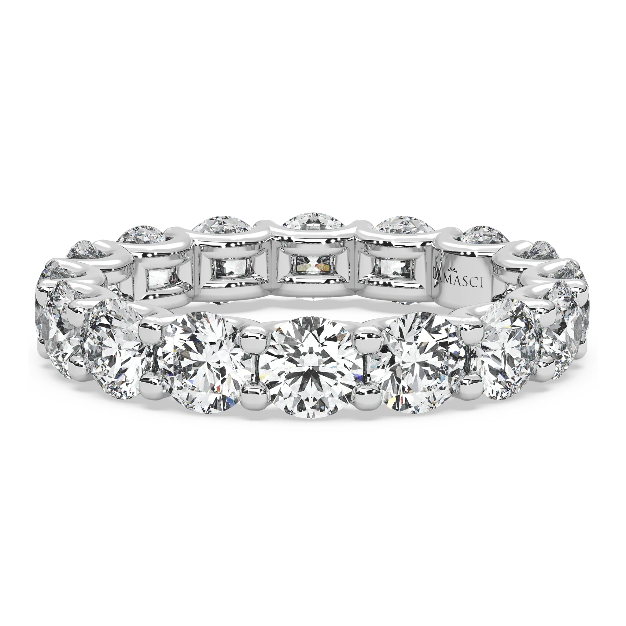 Round Diamond Eternity Ring in U-Gallery (4.00 T.C.W)