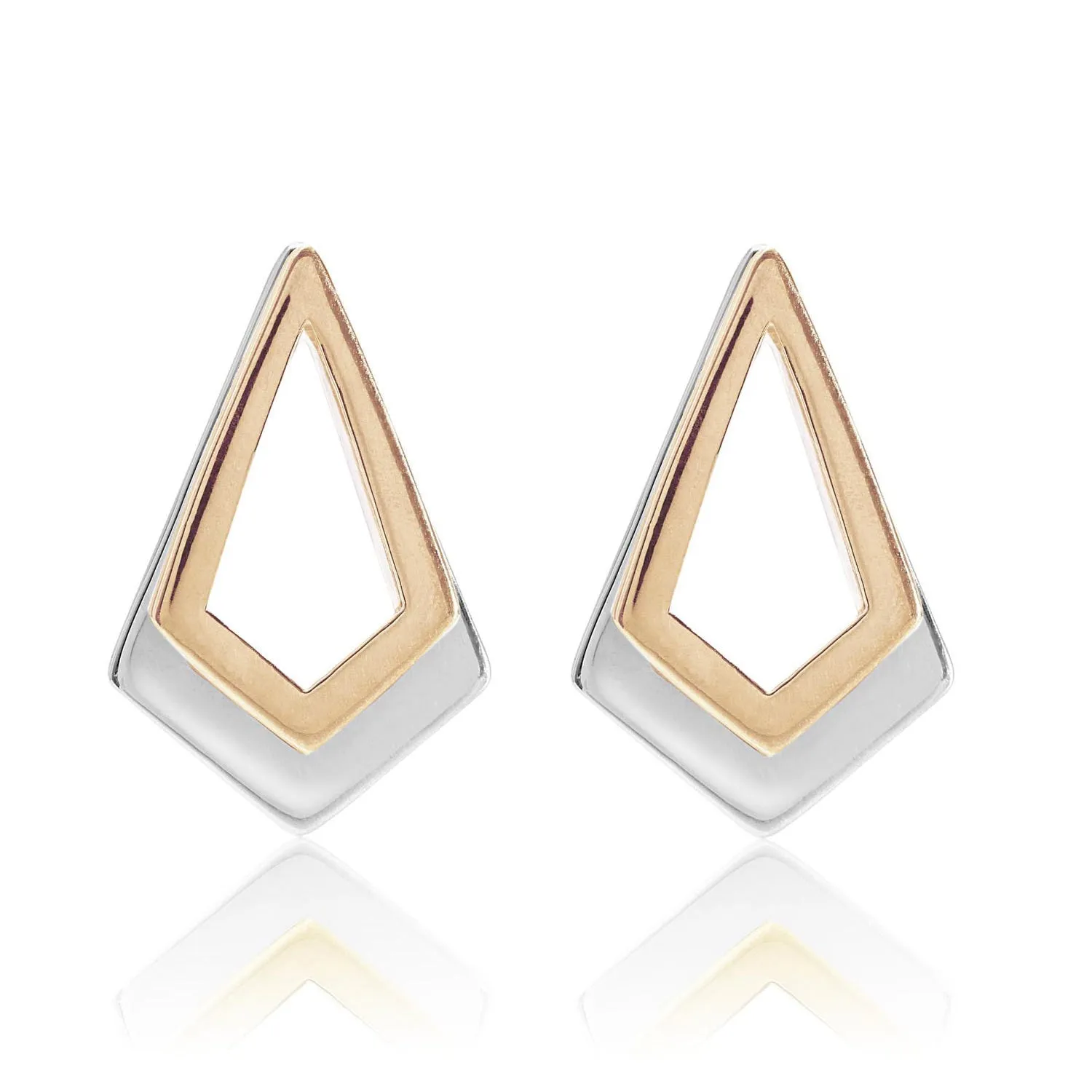 Serenity Rose Gold & Silver Earrings