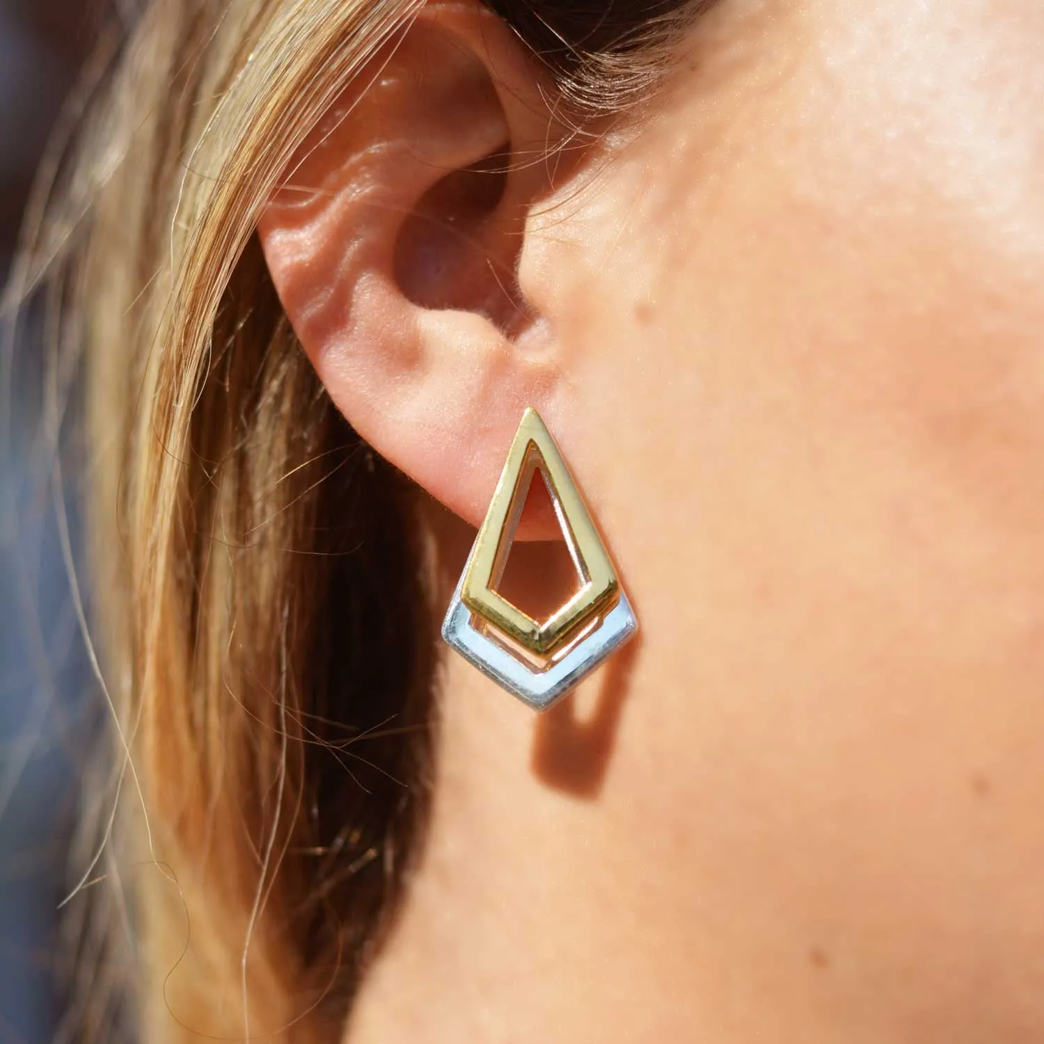 Serenity Rose Gold & Silver Earrings