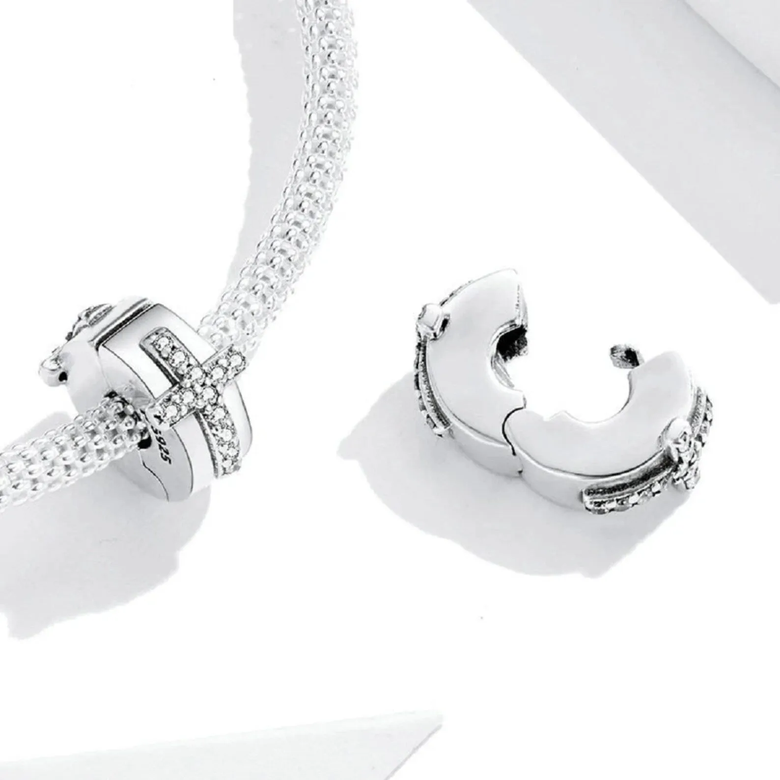 Silver Cross Charm