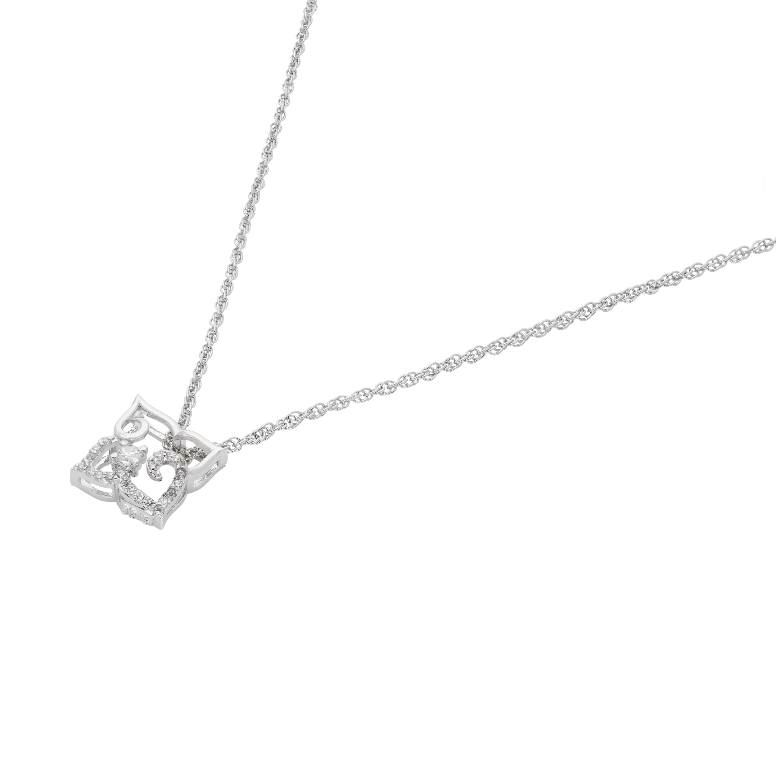 Silver Designer Pendant Necklace with Elegant Chain | SKU : 0003594537, 0003594520, 0021456541, 0021456534