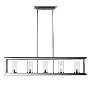 SMYTH 5 LIGHT LINEAR PENDANT, CHROME