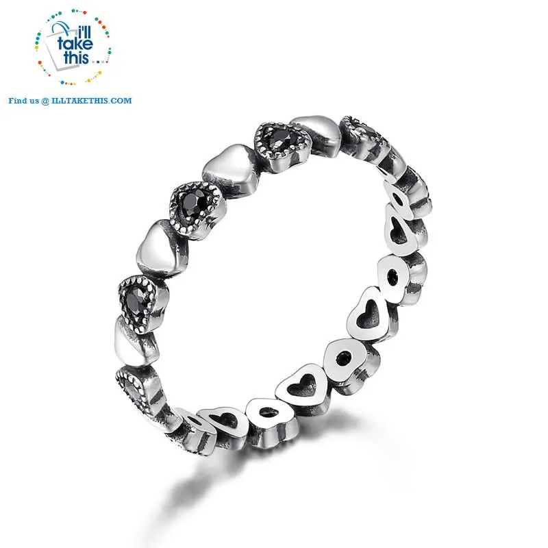 Sterling silver rings - 9 Individual Styled Stackable Rings to choose from