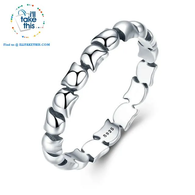Sterling silver rings - 9 Individual Styled Stackable Rings to choose from