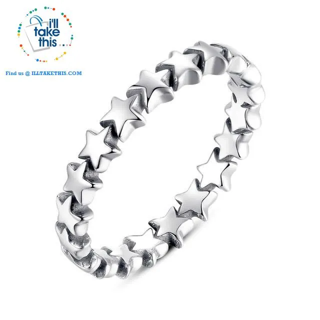 Sterling silver rings - 9 Individual Styled Stackable Rings to choose from