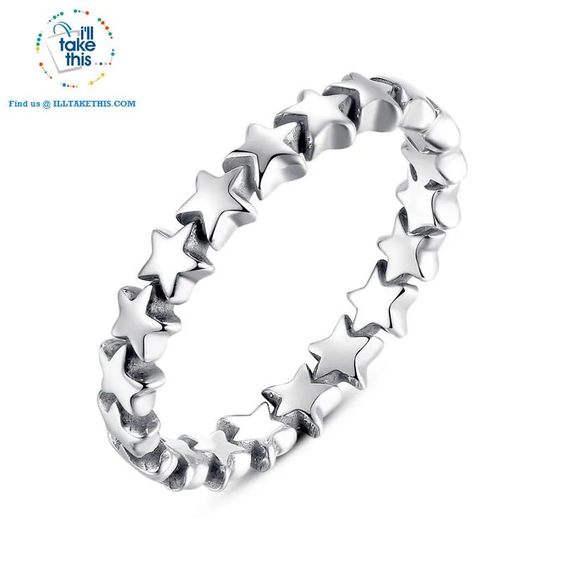 Sterling silver rings - 9 Individual Styled Stackable Rings to choose from