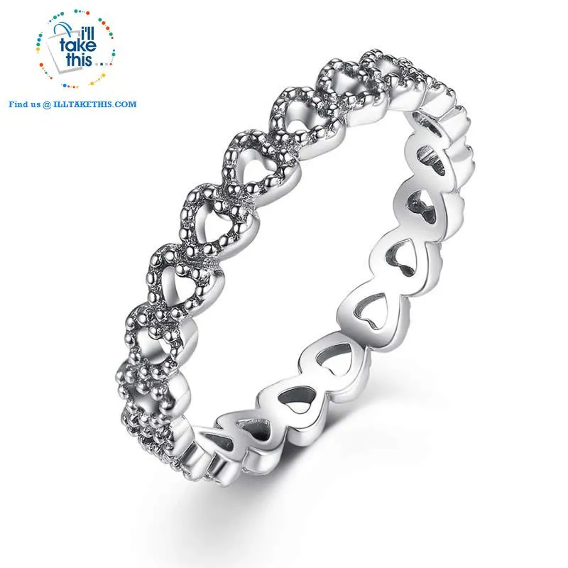 Sterling silver rings - 9 Individual Styled Stackable Rings to choose from