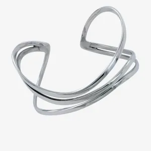 Sterling Silver Waving Cuff Bracelet