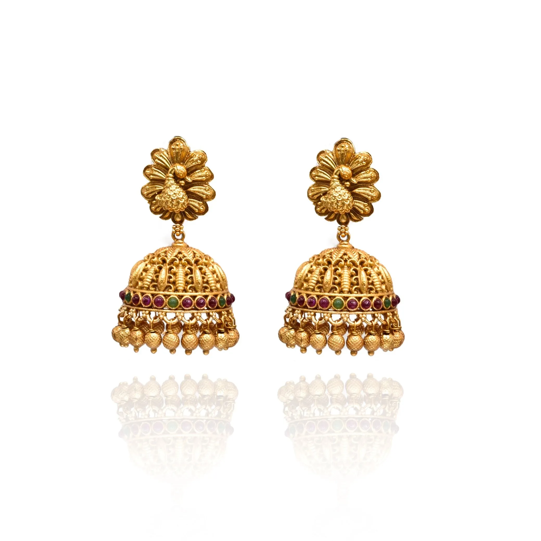 Swarna Antique Temple Jhumka