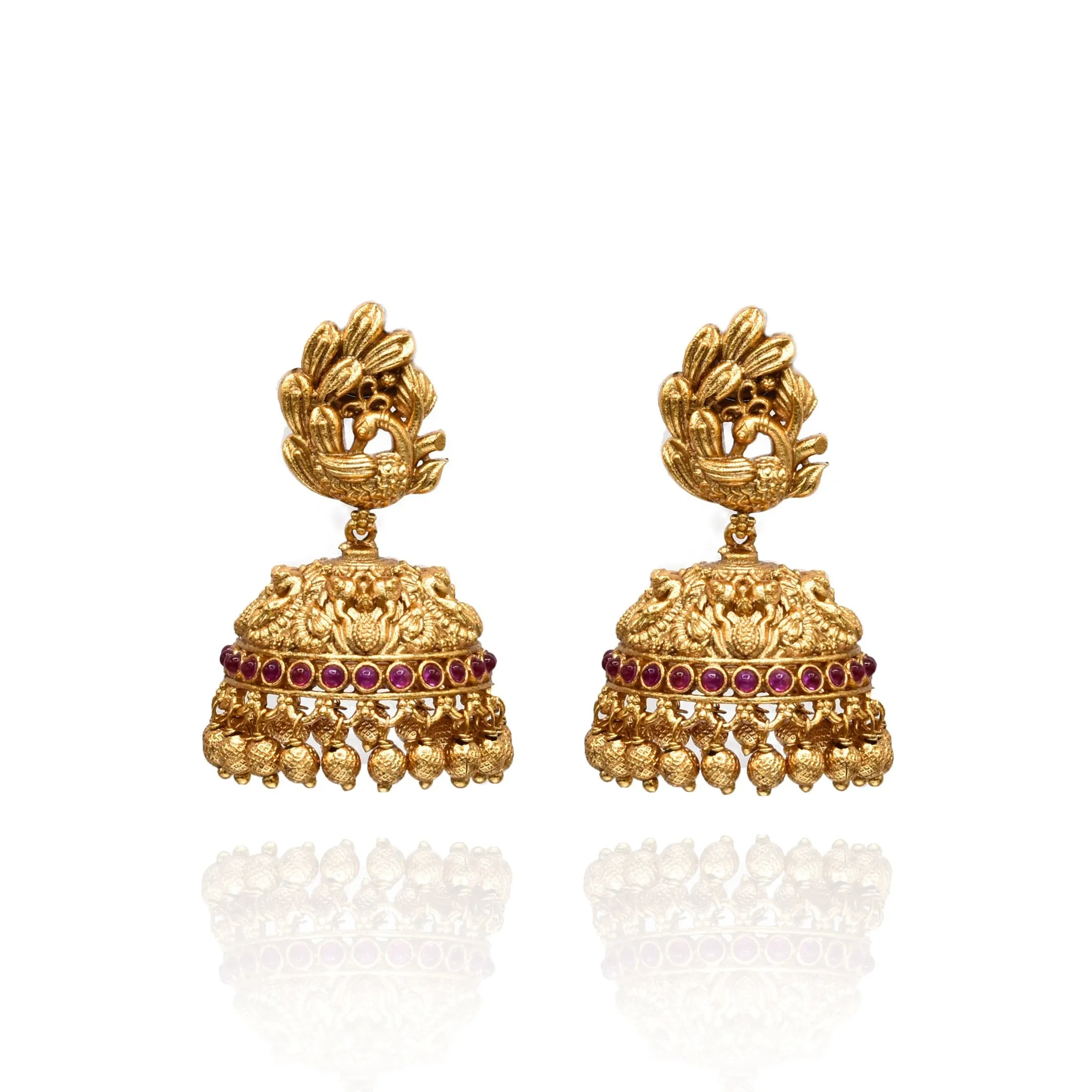 Swarna Antique Temple Jhumka