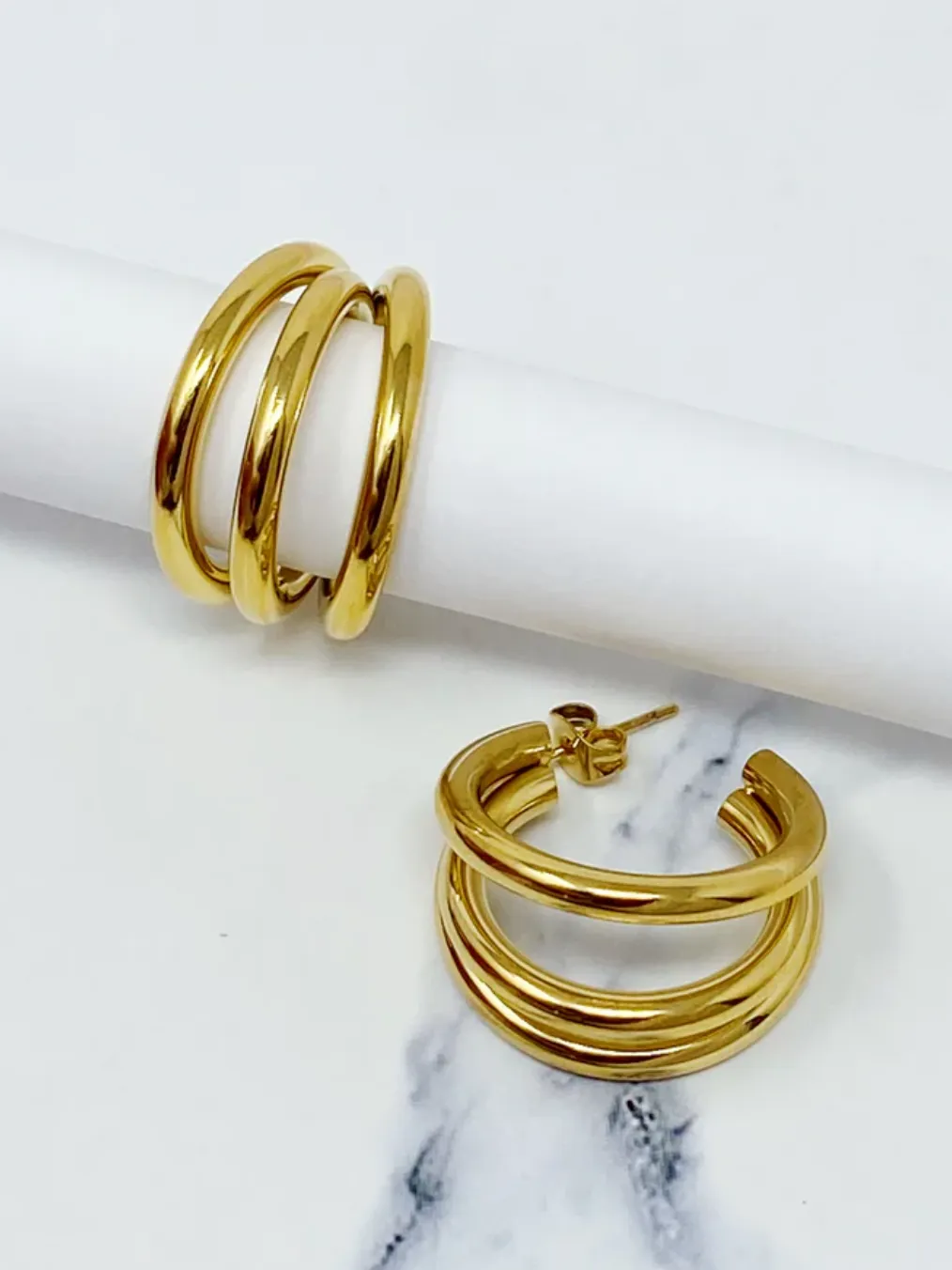 Triple Threat Earrings
