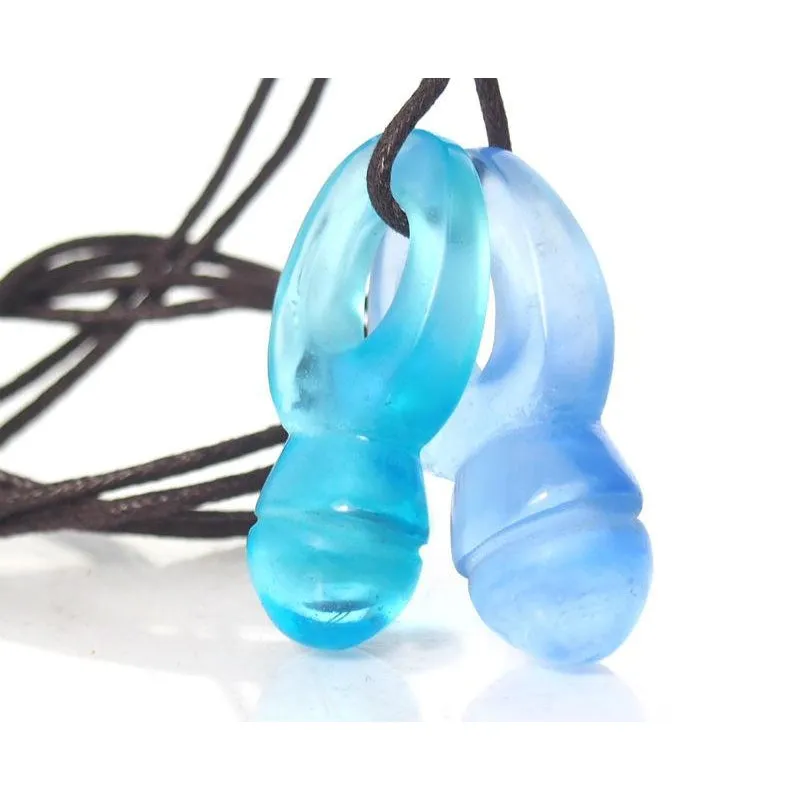 Tuareg Zinder Style "Love Charm" Double Glass Pendants 3