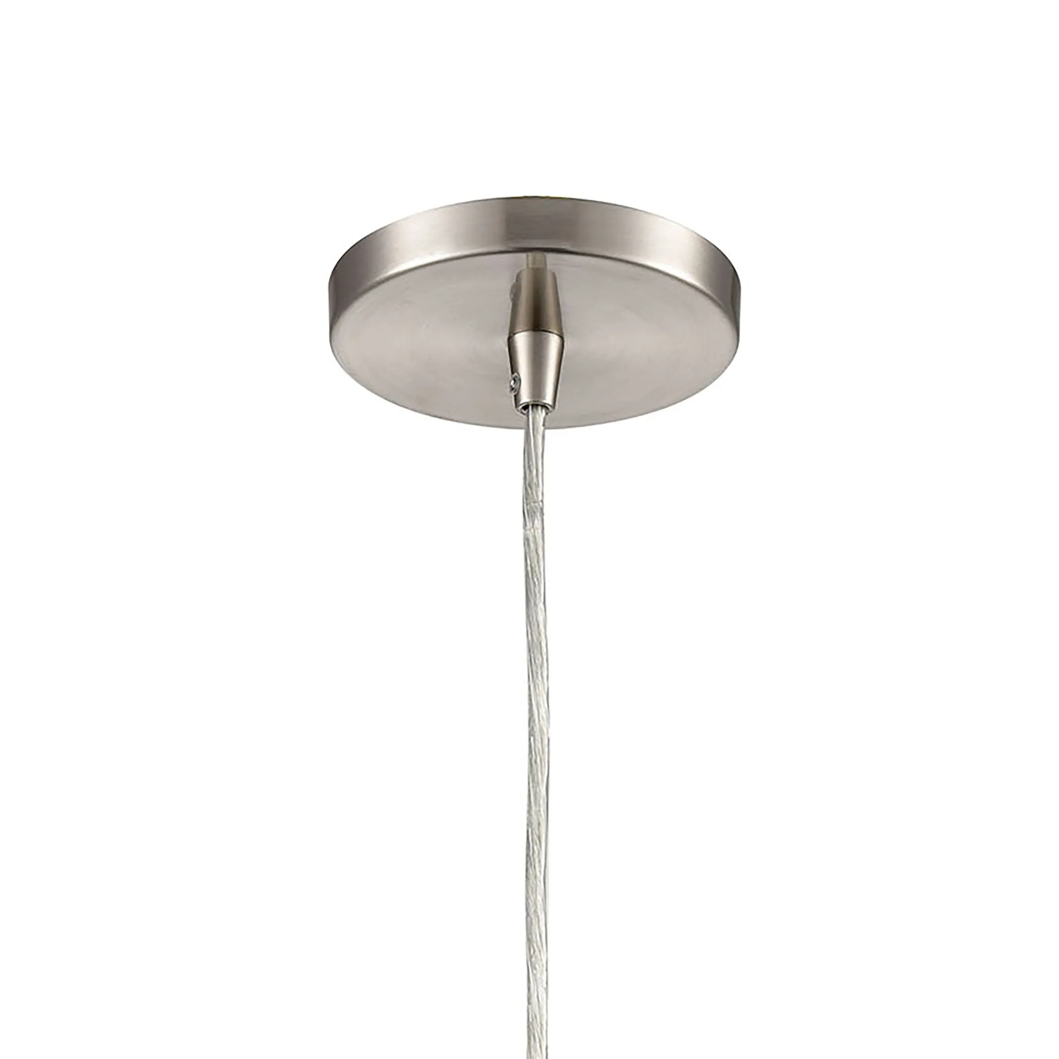 Turbulence 5" 1 Light Mini Pendant in Satin Nickel