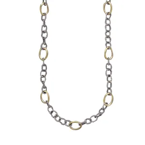 Twisted Link with Brass Rings Chain - 20 Inch By Waxing Poetic