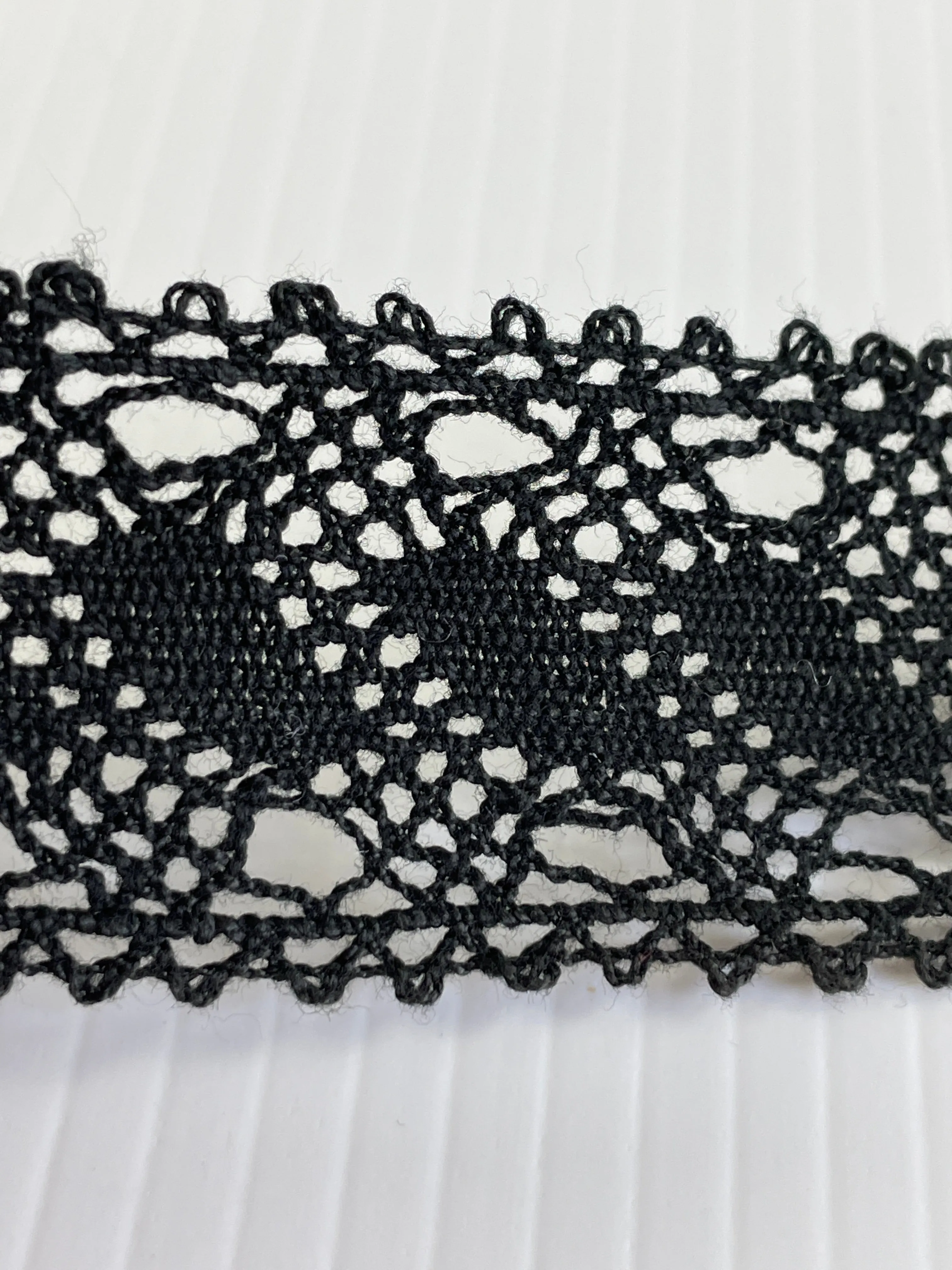 Vintage? Modern? Intricate Black Lace Trim 35mm wide